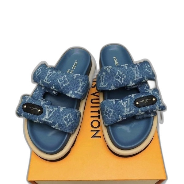 [ LV ] 풀 필로우 컴포트 뮬 샌들