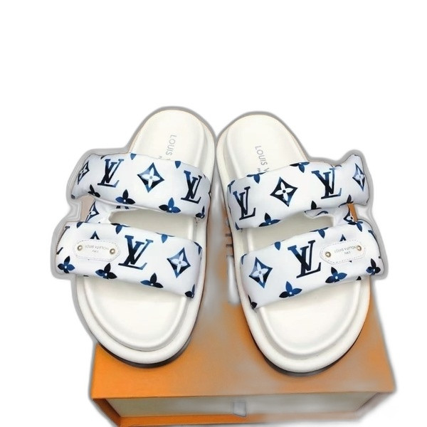 [ LV ] 풀 필로우 컴포트 뮬 샌들