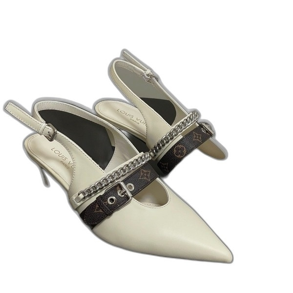 [ LV ] 바이브 슬링백 스틸레토 힐