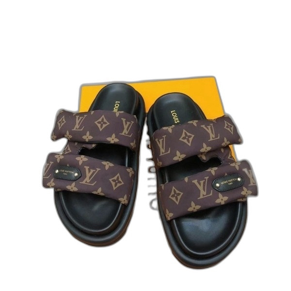 [ LV ] 풀 필로우 컴포트 뮬 샌들