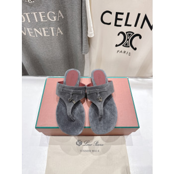 [ Loro Piana ] 로로피아나 참스 스웨이드 샌들