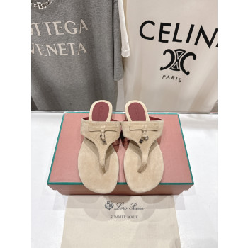 [ Loro Piana ] 로로피아나 참스 스웨이드 샌들