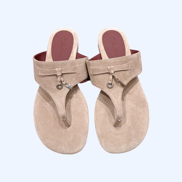 [ Loro Piana ] 로로피아나 참스 스웨이드 샌들