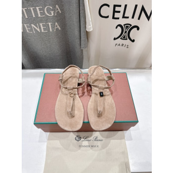 [ Loro Piana ] 로로피아나 민딜 스웨이드 샌들