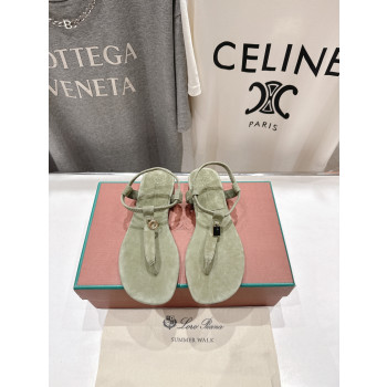 [ Loro Piana ] 로로피아나 민딜 스웨이드 샌들