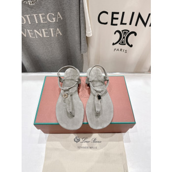 [ Loro Piana ] 로로피아나 민딜 스웨이드 샌들