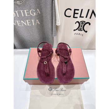 [ Loro Piana ] 로로피아나 민딜 스웨이드 샌들