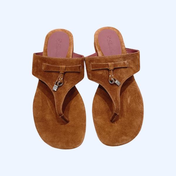 [ Loro Piana ] 로로피아나 참스 스웨이드 샌들