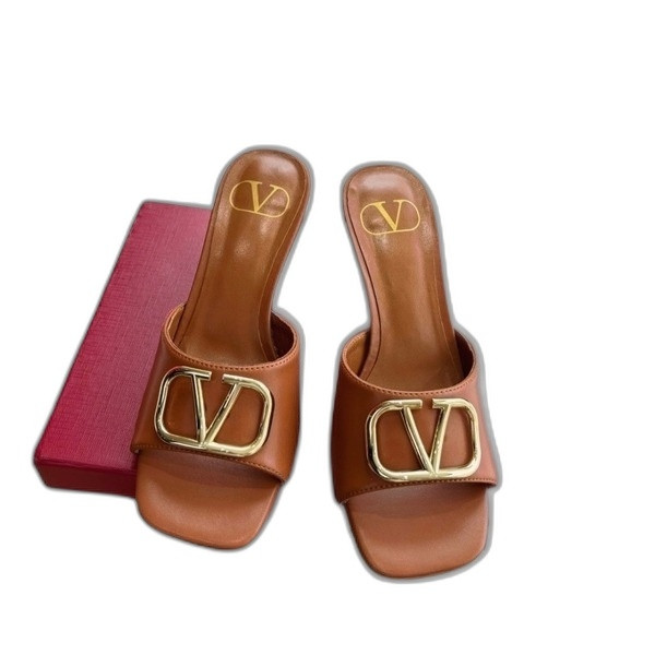 [ Valentino ] 발렌티노 브이로고 시그니처 슬라이드 샌들