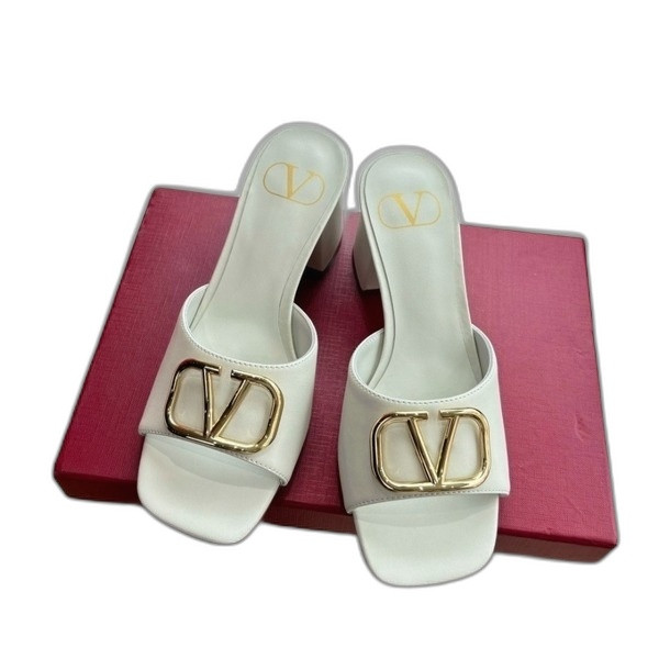 [ Valentino ] 발렌티노 브이로고 시그니처 슬라이드 샌들