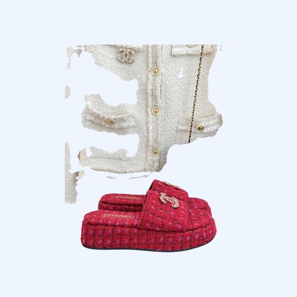 [ 샤넬 ] 25c 봄여름 신상 체인 더블 C 슬리퍼