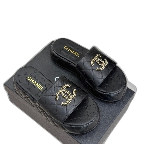 [ 샤넬 ] 25c 봄여름 신상 체인 더블 C 슬리퍼
