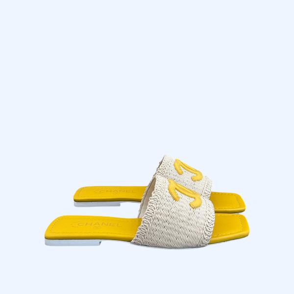 [ 샤넬 ] 25C 이른 봄 니트 더블C 슬리퍼