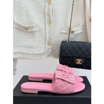 [ 샤넬 ] CC로고 울 니트 슬리퍼