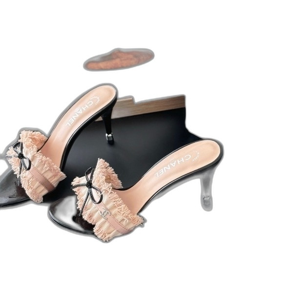 [ 샤넬 ] 빈티지 샌들 8cm