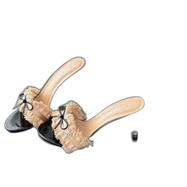 [ 샤넬 ] 빈티지 샌들 8cm