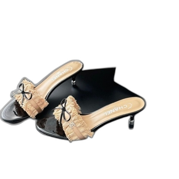 [ 샤넬 ] 빈티지 샌들 5cm
