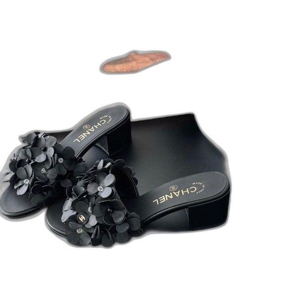 [ 샤넬 ] 25P 신상 까멜리아 샌들 뮬