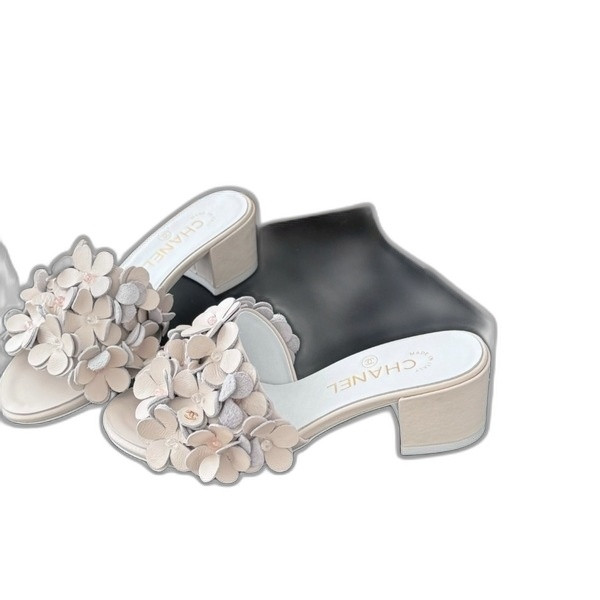 [ 샤넬 ] 25P 신상 까멜리아 샌들 뮬