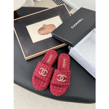 [ 샤넬 ] 25P 봄여름 신상 트위드 슬리퍼