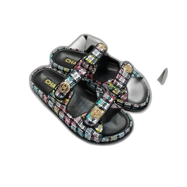 [ 샤넬 ] 25C 봄여름 클래식 벨크로 뮬