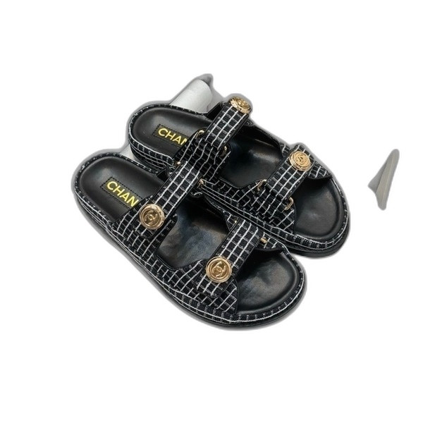 [ 샤넬 ] 25C 봄여름 클래식 벨크로 뮬