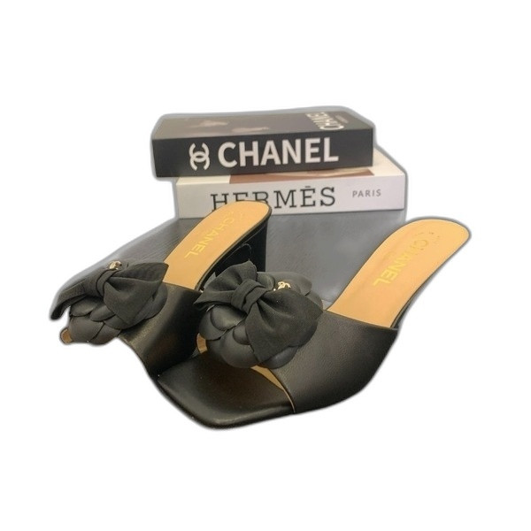 [ Chanel ] 샤넬 까멜리아 리본 힐