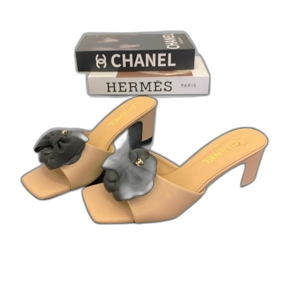 [ Chanel ] 샤넬 까멜리아 리본 힐