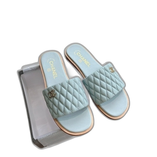 [ Chanel ] 샤넬 퀼팅 뮬 슬라이드