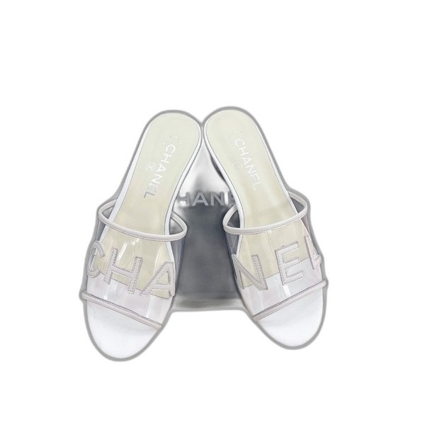 [ Chanel ] 샤넬 로고 크리스탈 뮬