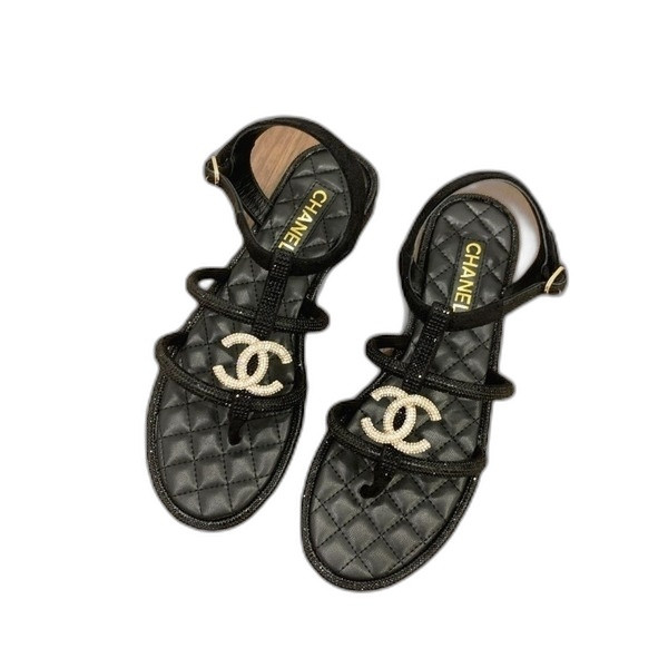 [ Chanel ] 샤넬 CC 스트랩 쪼리 샌들