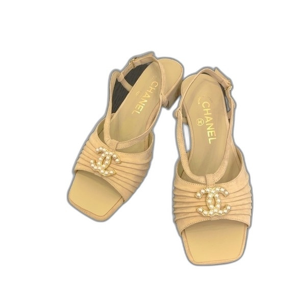 [ Chanel ] 샤넬 CC 스웨이드 샌들