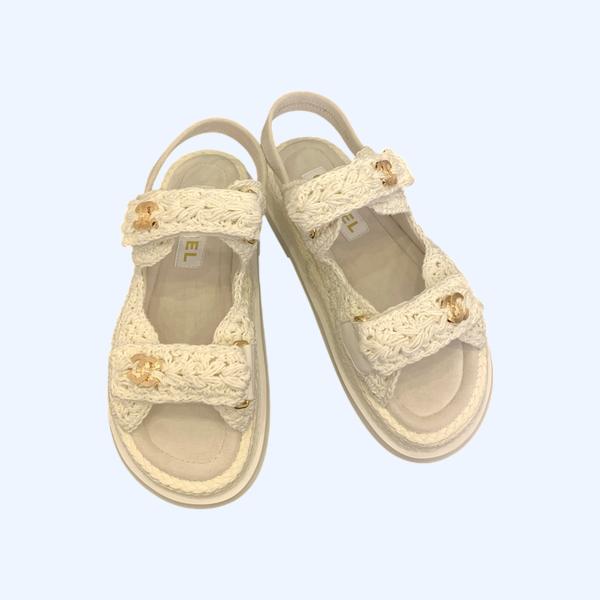 [ Chanel ] 샤넬 벨크로 샌들