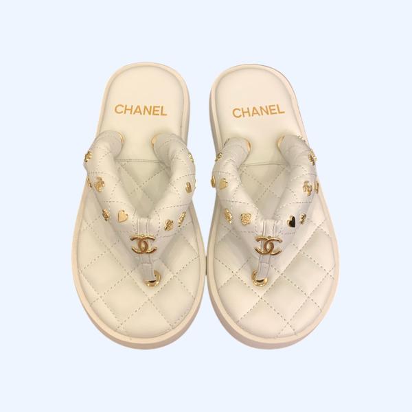 [ Chanel ] 샤넬 퀼팅 쪼리 샌들