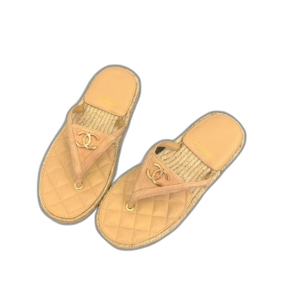 [ Chanel ] 샤넬 퀼팅 에스파듀 쪼리 샌들