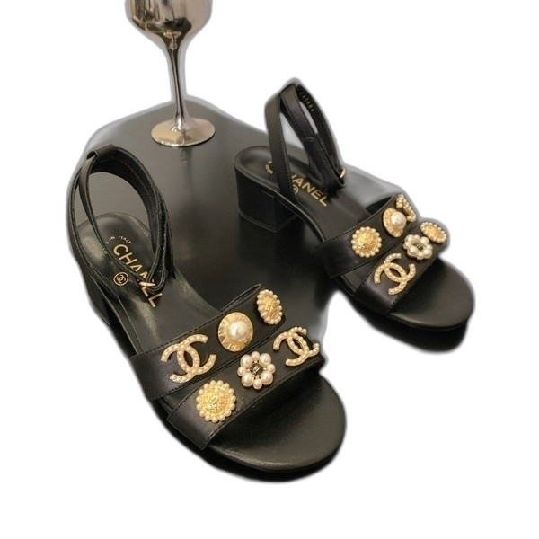 [ Chanel ] 샤넬 진주 버클 샌들