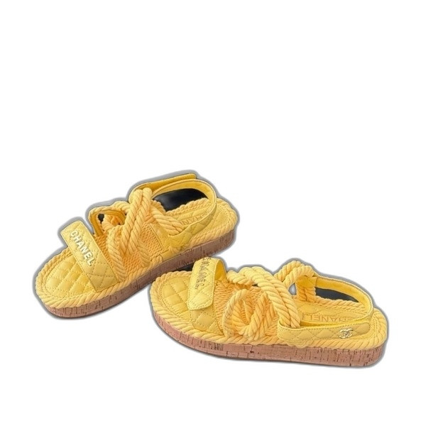 [ Chanel ] 샤넬 로프 벨크로 샌들