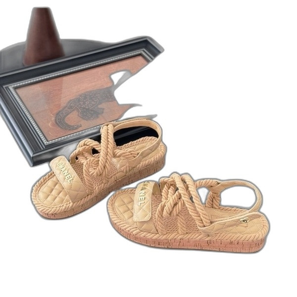 [ Chanel ] 샤넬 로프 벨크로 샌들