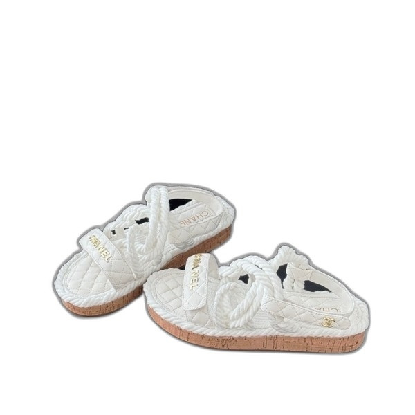 [ Chanel ] 샤넬 로프 벨크로 샌들