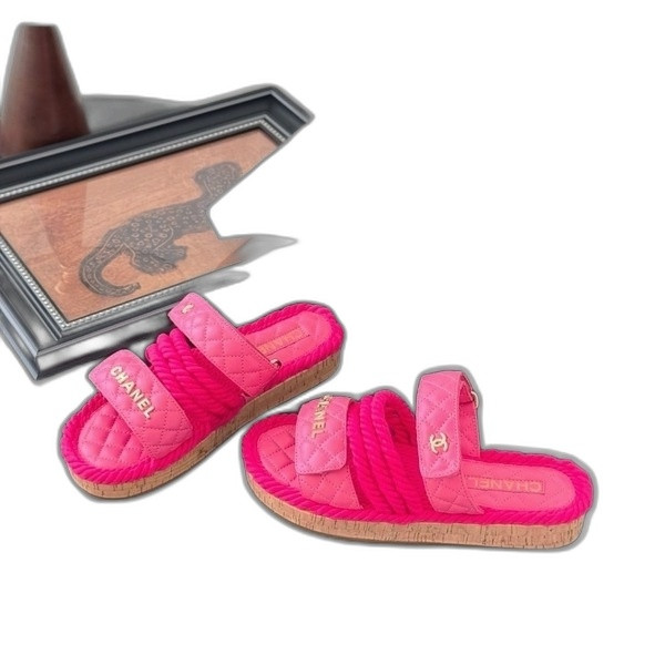[ Chanel ] 샤넬 로프 벨크로 샌들