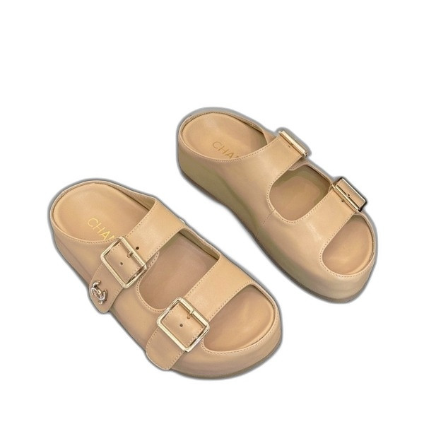 [ Chanel ] 샤넬 버클 플랫폼 샌들