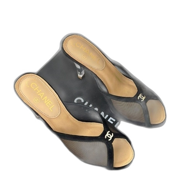 [ Chanel ] 샤넬 메쉬 뮬 힐