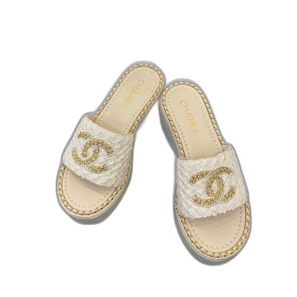 [ Chanel ] 샤넬 CC 통굽 슬라이드