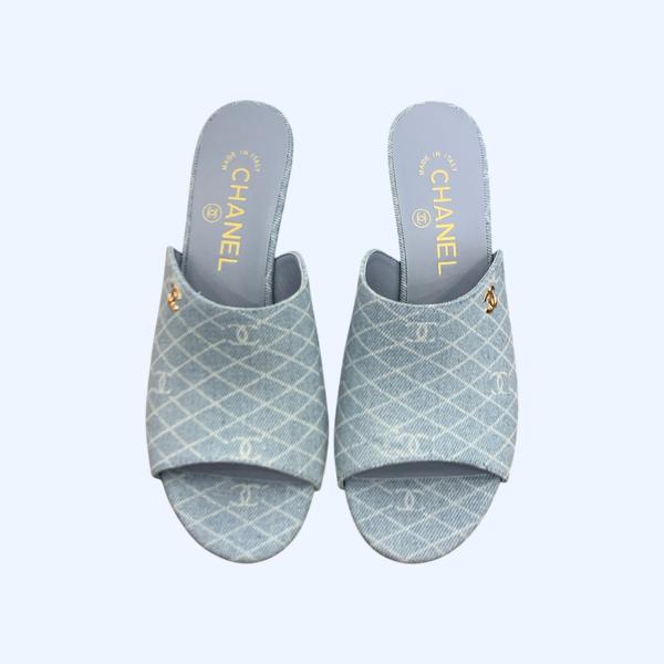 [ Chanel ] 샤넬 페이던트 뮬 힐