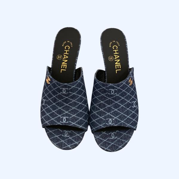 [ Chanel ] 샤넬 페이던트 뮬 힐