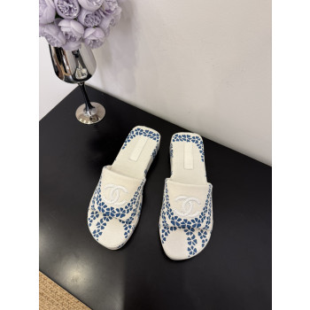 [ Chanel ] 샤넬 프린팅 통굽 슬라이드