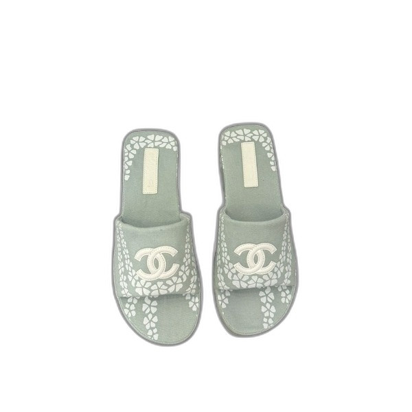 [ Chanel ] 샤넬 프린팅 통굽 슬라이드