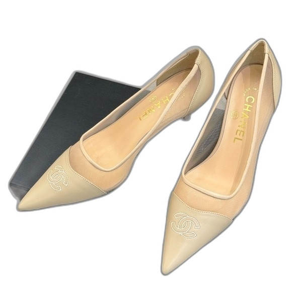 [ Chanel ] 샤넬 메쉬 스틸레토 힐