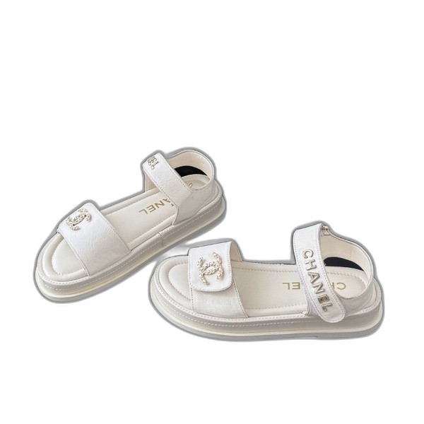 [ Chanel ] 샤넬 CC 벨크로 샌들