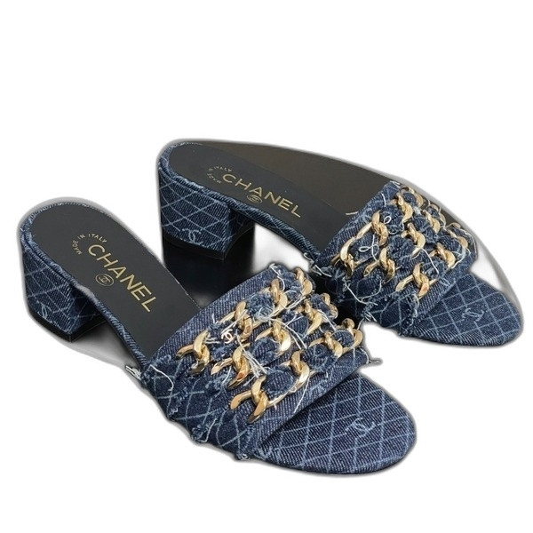 [ Chanel ] 샤넬 골드 체인 뮬